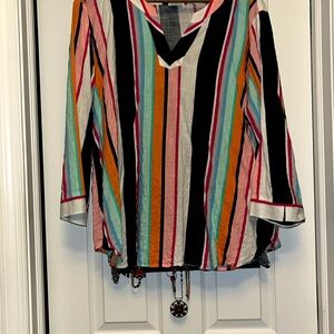 Women’s stripe Van Huesen Blouse, light weight..